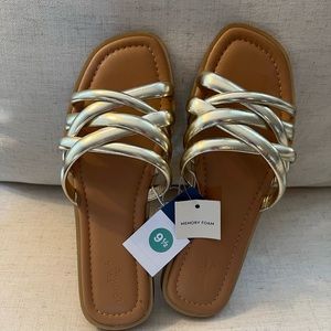 A New Day Gold Sandals